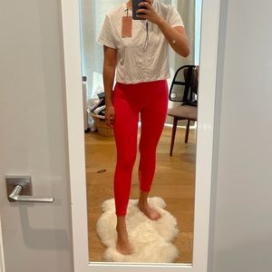 NWT Girlfriend Collective 7/8 leggings in geranium